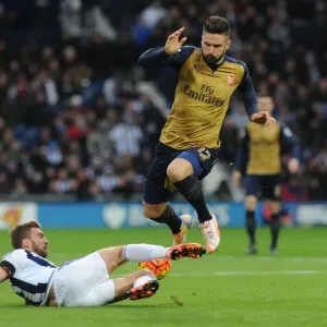 Giroud vs Morrison: A Footballing Battle - Intense Tackle in Arsenal vs West Bromwich Albion (2015-16) Giroud vs Morrison: A Footballing Battle - Intense Tackle in Arsenal vs West Bromwich Albion (2015-16)