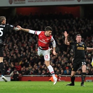 Giroud's Goal: Arsenal vs. Liverpool, 2012-13 - Agger and Carragher Thwarted