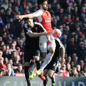 Giroud's Soaring Header: Arsenal's Victory Over Watford in FA Cup Sixth Round Giroud's Soaring Header: Arsenal's Victory Over Watford in FA Cup Sixth Round