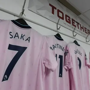 A Glimpse into Bukayo Saka's Arsenal Changing Room Before the AFC Bournemouth Match (2022-23)