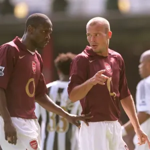 Glory Days at Highbury: Arsenal's Unforgettable 2-0 Victory Over Newcastle United (2005, Freddie Ljungberg and Lauren Celebrate)
