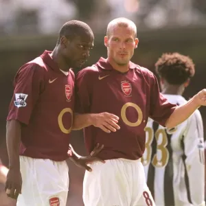 Glory Days: Ljungberg and Lauren Celebrate Arsenal's 2-0 Victory over Newcastle United, Highbury, 2005