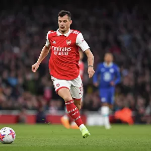 Granit Xhaka: In Action for Arsenal Against Chelsea, Premier League 2022-23