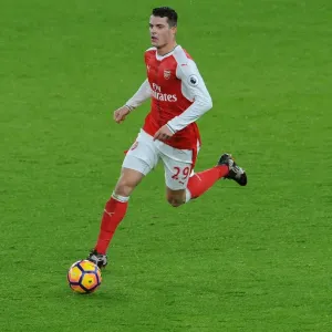 Granit Xhaka: In Action for Arsenal Against Crystal Palace, Premier League 2016-17 Granit Xhaka: In Action for Arsenal Against Crystal Palace, Premier League 2016-17