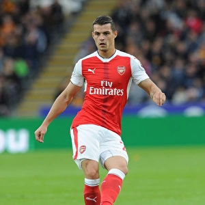 Granit Xhaka: In Action for Arsenal against Hull City, Premier League 2016-17