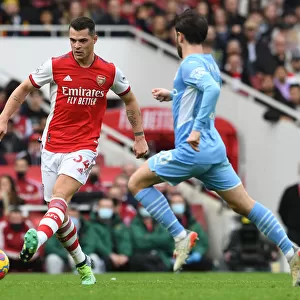 Granit Xhaka: In Action for Arsenal Against Manchester City, Premier League 2021-22