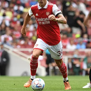 Granit Xhaka: In Action for Arsenal against Sevilla at Emirates Cup 2022