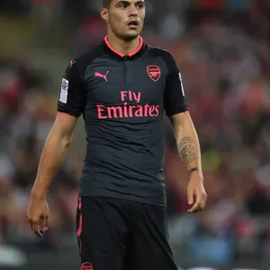 Granit Xhaka: In Action for Arsenal Against Sydney FC (2017) Granit Xhaka: In Action for Arsenal Against Sydney FC (2017)