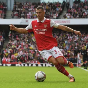 Granit Xhaka: In Action for Arsenal Against Tottenham, Premier League 2022-23