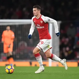 Granit Xhaka in Action: Arsenal vs. Huddersfield Town, Premier League 2017-18 Granit Xhaka in Action: Arsenal vs. Huddersfield Town, Premier League 2017-18