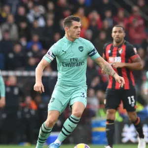 Granit Xhaka in Action: Arsenal vs. AFC Bournemouth, Premier League 2018-19 Granit Xhaka in Action: Arsenal vs. AFC Bournemouth, Premier League 2018-19