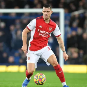 Granit Xhaka in Action: Arsenal vs. Everton, Premier League 2020-21