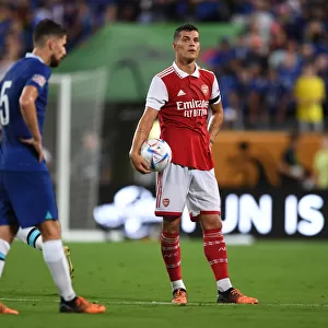 Granit Xhaka in Action: Arsenal vs. Chelsea, Florida Cup 2022-23