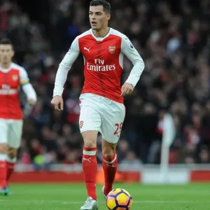 Granit Xhaka: In Action for Arsenal vs AFC Bournemouth, Premier League 2016/17