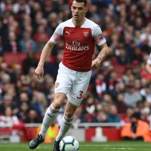 Granit Xhaka in Action: Arsenal vs Brighton & Hove Albion, Premier League 2018-19