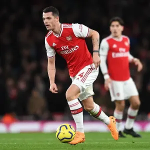 Granit Xhaka in Action: Arsenal vs Brighton & Hove Albion, Premier League 2019-20