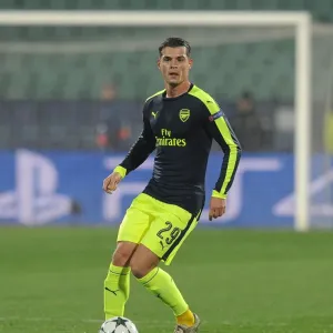 Granit Xhaka in Action: Arsenal vs Ludogorets, UEFA Champions League, 2016