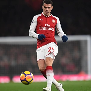 Granit Xhaka in Action: Arsenal vs Manchester United, Premier League 2017-18