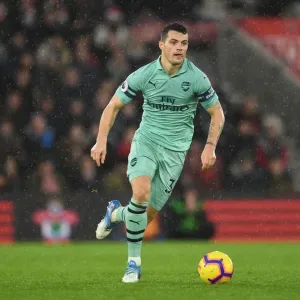 Granit Xhaka: In Action for Arsenal vs Southampton, Premier League 2018-19