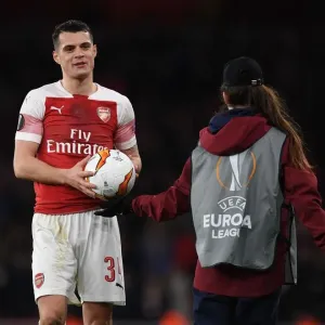 Granit Xhaka in Action: Arsenal vs Stade Rennais, UEFA Europa League 2019