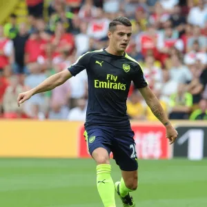 Granit Xhaka: In Action for Arsenal Against Watford, Premier League 2016-17 Granit Xhaka: In Action for Arsenal Against Watford, Premier League 2016-17