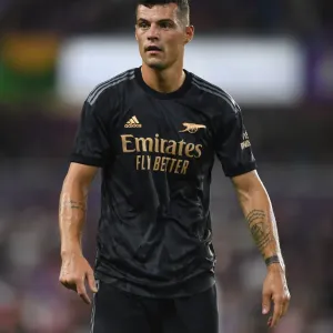 Granit Xhaka in Action: Arsenal's Pre-Season Battle at Orlando City SC Granit Xhaka in Action: Arsenal's Pre-Season Battle at Orlando City SC
