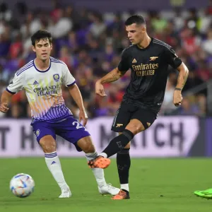 Granit Xhaka in Action: Arsenal's Pre-Season Battle at Orlando City SC Granit Xhaka in Action: Arsenal's Pre-Season Battle at Orlando City SC