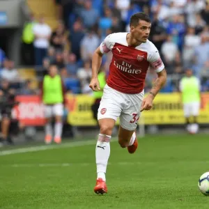 Granit Xhaka in Action: Cardiff City vs. Arsenal FC, Premier League 2018-19