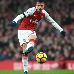 Granit Xhaka: In Action Against Crystal Palace, Premier League 2017-18 Granit Xhaka: In Action Against Crystal Palace, Premier League 2017-18