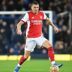 Granit Xhaka in Action: Everton vs Arsenal, Premier League 2020-21