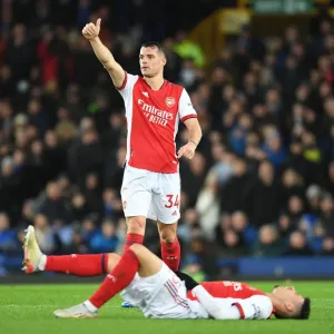 Granit Xhaka in Action: Everton vs Arsenal, Premier League 2020-21