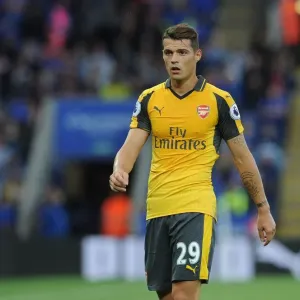 Granit Xhaka: In Action Against Leicester City, Premier League 2016-17 Granit Xhaka: In Action Against Leicester City, Premier League 2016-17