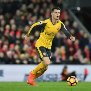Granit Xhaka in Action: Liverpool vs Arsenal, Premier League 2016-17 Granit Xhaka in Action: Liverpool vs Arsenal, Premier League 2016-17