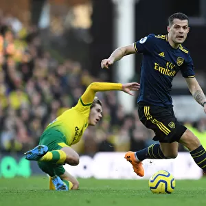 Granit Xhaka in Action: Norwich City vs Arsenal FC, Premier League 2019-20