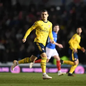 Granit Xhaka in Action: Portsmouth vs. Arsenal, FA Cup Fifth Round, 2020 Granit Xhaka in Action: Portsmouth vs. Arsenal, FA Cup Fifth Round, 2020