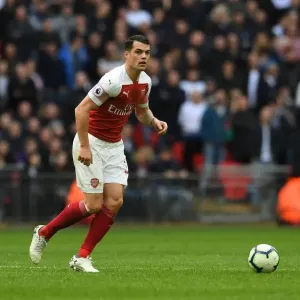 Granit Xhaka: In Action Against Tottenham in the 2018-19 Premier League Clash