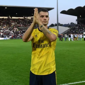 Granit Xhaka Print - Arsenal Fans Angers Friendly Win