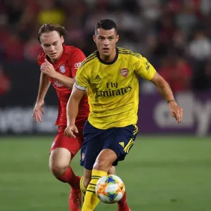 Granit Xhaka Print - Arsenal 2:1 Bayern Munich Pre-Season Friendly Granit Xhaka Print - Arsenal 2:1 Bayern Munich Pre-Season Friendly
