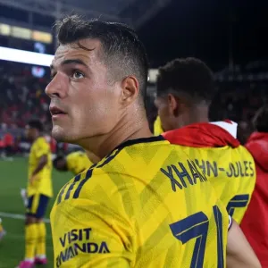 Granit Xhaka Print - Arsenal 2:1 Bayern Munich Granit Xhaka Print - Arsenal 2:1 Bayern Munich