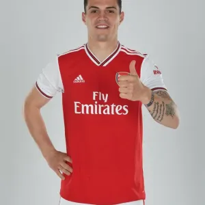 Granit Xhaka Print at Arsenal Training Ground Granit Xhaka Print at Arsenal Training Ground