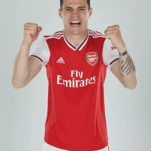 Granit Xhaka of Arsenal. Arsenal Training Ground