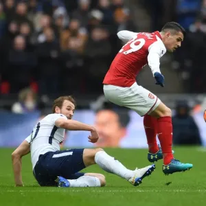 Granit Xhaka (Arsenal) Harry Kane (Tottenham) Granit Xhaka (Arsenal) Harry Kane (Tottenham)