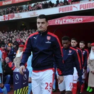 Granit Xhaka (Arsenal) before the match. Arsenal 2: 1 Burnley