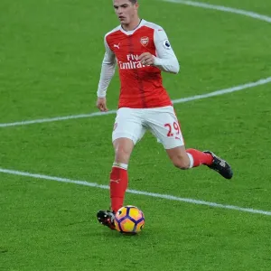 Granit Xhaka: Arsenal Midfielder in Action against Crystal Palace, Premier League 2016-17 Granit Xhaka: Arsenal Midfielder in Action against Crystal Palace, Premier League 2016-17