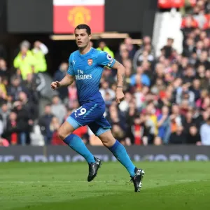 Granit Xhaka: Arsenal Midfielder in Action Against Manchester United, Premier League 2017-18