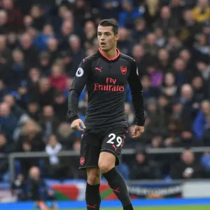 Granit Xhaka: Arsenal Midfielder in Action vs. Everton, Premier League 2017-18 Granit Xhaka: Arsenal Midfielder in Action vs. Everton, Premier League 2017-18