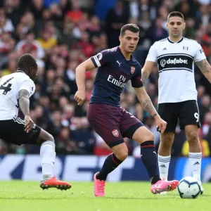 Granit Xhaka: Arsenal Midfielder in Action vs. Fulham, Premier League 2018-19