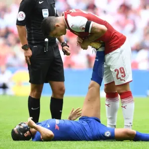 Granit Xhaka (Arsenal) Pedro (Chelsea). Arsenal 1: 1 Chelsea. Arsenal win 4: 1 on penaltys Granit Xhaka (Arsenal) Pedro (Chelsea). Arsenal 1: 1 Chelsea. Arsenal win 4: 1 on penaltys