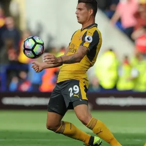 Granit Xhaka: Arsenal Star in Action Against Leicester City, Premier League 2016-17 Granit Xhaka: Arsenal Star in Action Against Leicester City, Premier League 2016-17