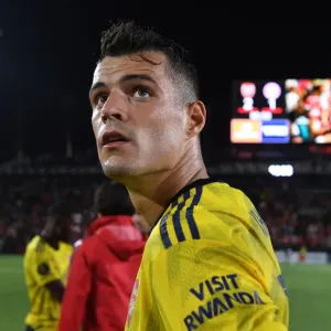 Granit Xhaka Print - Arsenal Star in Action Granit Xhaka Print - Arsenal Star in Action